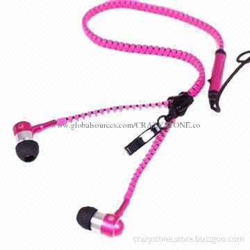 Zipper earphones